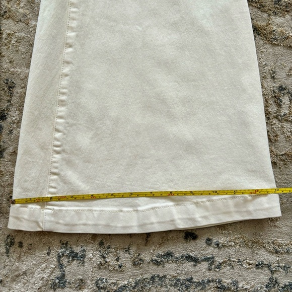 Free People Venice Beach Flare High Rise Jeans (NEW Women's Worn White Ivory) - Picture 3 of 5